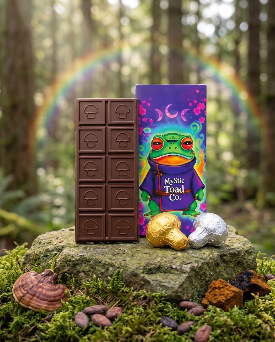 Midnight Bass Drop 80% Dark Magic Mushroom Chocolate Bar